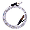AMPCOM AMCOM AMCAT6AWH0810 super six flat cable pure copper CAT6A network jumper gold-plated shielded computer router connection cable white 1 m