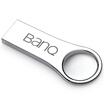 Banq P80 U disk 64G USB30 high speed waterproof shockproof metal U disk light version snow white silver