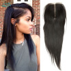 Angie Queen Hair Company Peruvian Straight Lace Closure Free Middle Three Part Free Shipping 8inch -20inch Virgin Peruvian Hair