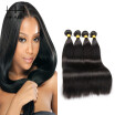 HHHair Brazilian Virgin Hair Straight 4 Bundles Brazilian Virgin Hair Human Hair Weave Bundles