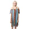 UR Women&39s Retro Print Stylish Loose Short Sleeve Type A Dress YL22S7AN2000 Abandoned L