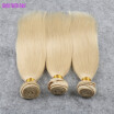 Mix Length 613 Blonde 100 Brazilian Virgin Remy Hair Silky Straight Machine Weft High Quality Human Weaving Hair Extension