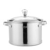 Debo de platinum Barronburg stainless steel soup pot at the end of the thick layer of non-coated non-stick pot 22cm