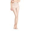 Langsha large wide-width stockings 4 pairs of women thin section double crotch core silk pantyhose black 2 double gray 2 double code
