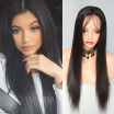 2017 New Arrival Silky Straight Brazilian Virgin Human Hair Lace Front Wigs With Baby Hair 150 Density Full Lace Wig For Women