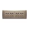 Simon SIMON combination of 52 series steel floor 118 type switch socket two multi-purpose five-hole panel 10A twelve hole socket champagne
