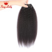 Top Quality Brazilian Kinky Straight Virgin Hair One Single Bundles Unprocessed Light Yaki Straight Human Hair Weave Coarse Yaki