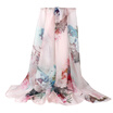 Antarctica Nanjiren silk scarf women spring&autumn long shawl wild silk scarf pretty camellia light powder