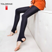 TOLORINIE pantyhose 1 380D elegant high-density nylon matte-style warm step on the foot pants autumn&winter thicker backing socks 1 double K1184W9999