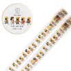 kinbor hand&paper tape 25mm 10m hand count illustrations color stationery tape picnic DTB64029