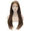 427 Lace Front Straight Human Hair Wigs Highlight Chocolate Brown Glueless Virgin Brazilian Lace Front Wig