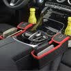 Huashi car storage box luxury models master driving black red single loading car cup holder card slot multi-function car supplies
