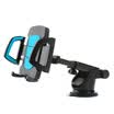 KOOLIFE Car Body Stretch Retractable Sucker Bracket Windshield Dashboard Navigation Bracket Central Console Car Stand Mobile Phone Holder Universal Blue