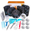 Jingdong Supermarket Jie Kaiuo Jekero Baking Tools Set Non-stick Pizza Plate Rectangular Toast 6 inch 8 inch cake non-stick cup 6 chain egg tart mold 6 set