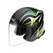 Tanked Racing Motorcycle Helmet Electric Battery Car Helmet Double Lens T597 Four Seasons General L Code Black Star