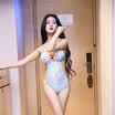 Night beauty sexy lingerie ladies transparent lace tight body piece three sexy lingerie suit