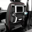 Huazhe car seat back storage bag car supplies seat bag storage bag interior modification special accessories luxury models with double mobile phone bag can be placed ipad black red edge