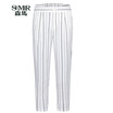 Semir Semir casual pants summer was thin stripes Korean version of wild casual pants pants 13216260016 white black tones 28