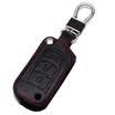 Huafu Ford Key Bag Folding Three Buttons Black Ford Maverick Mondeo Winning Leather Key Holder
