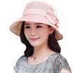 Lan Shiyu M0320 Korean version of the sun sun hat female big along the shade pot cap orange pink