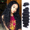 9A 4 Pcs Human Hair Bundles Deep Wave Brazilian Virgin Human Hair Weave Extensions Wholesale