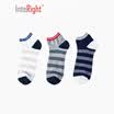 INTERIGHT Men&39s Striped Short Socks Six Double Gift Boxes Three-color