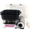 Veil mini-portable grill hot pot card-type furnace outdoor wind barbecue meat stove fire gas furnace butane gas tank MS-8000 baking pan suit