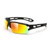 Tuobu Magic riding glasses outdoor universal sports wind riding cycling glasses can be changed mirror legs outdoor sports glasses goggles sunglasses pearl black black&red REVO