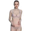 Pill Mummy Breast Breast Underwear Set Pregnant Women Underwear Striped Lace Front Bake Pregnant Women Underwear B7076 Foundation Gray Strips 90C