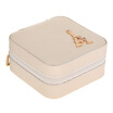 Jingtang Travel Portable Jewelry Box Jewelry Stud Earrings Ring Storage Box White