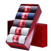 Heng Yuan Xiang socks men&39s solid color in the four-season cotton socks mixed color 5 pairs of equipment