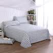 Yingxin textile cotton bedding high count high density cotton twill double bed 230 250 simple elements blue A version