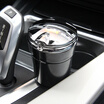 Fun line car ashtray car LED light flame retardant ashtray gold