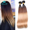 7A Peruvian Virgin Hair Straight Ombre Peruvian Straight Virgin Hair 3 Bundles Human Hair Bundles Wet And Wavy Human Hair