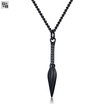 Yi nationality titanium steel personality cool spearhead mens necklace