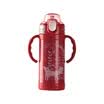 Jingdong supermarket babycare with handle to learn the cup of insulation cup with straw baby cup lemon red 240ml-send lanyard