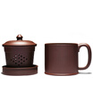 Jingdong Supermarket Chisun Church Purple Cup Cup Kung Fu Tea Set Office Cup Tea Set Collection Handmade Cup Four-piece Cabinet Cup 500ml