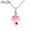 Baffin Heart Mini Pendant Necklace Silver Color Chain Necklaces For Women Girls Jewelry Crystals From SWAROVSKI