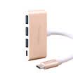 AMPCOM Type-C to HUB3 USB-C 30 Endurance Charger Macbook Millet Air Monitor Projector Adapter OTG Function Gold