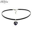 BAFFIN XILION Heart Pendant Choker Necklace Crystals From SWAROVSKI Rope Chain Necklace For Women 2017 Christmas