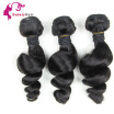 Udainty 8A Indian Virgin Hair Loose Wave Hair Weave 3 Bundles Unprocessed Loose Wave Virgin Human Hair Weave Natural Color