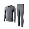 Playboy Qiuyi Qiuku Mens Thin Cotton Thermal Underwear Set Round Collar Foundation Bottom Lingerie Cotton Sweater Navy XXL
