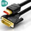 Shanze SAMZHE HDMI to DVI cable DVI to HDMI cable high-definition two-way laptop computer projector video conversion line DH-8100 10 meters