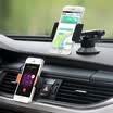UP LP-10 Car Kit Mobile Phone Holder 2-in-1 Set Sucker GPS Black For 55-85mm Wide Smartphone Cell Phone