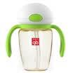 gb good boy PPSU straw training cup with grip 240ml-fruit green robot image series