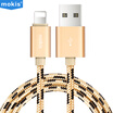 mokis Lightning cable for charging&data transfer 1 meter Gold