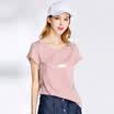Red beans IDF women&39s simple print fashion T-shirt female FTD7201B 90 black 170 92A