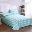 Yingxin textile cotton bedding high count high density cotton twill double bed 230 250 simple elements blue A version