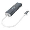BIAZE Type-C to USB Splitter HUB Hub USB-C to Gigabit Ethernet Port Apple Notebook Converter MacBook Pro Accessories ZH19- Metallic Gray