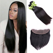 Malaysian hair lace frontal closure 8A natural straight hair lace frontal 3PC virgin human hair full lace frontal 4x13inch